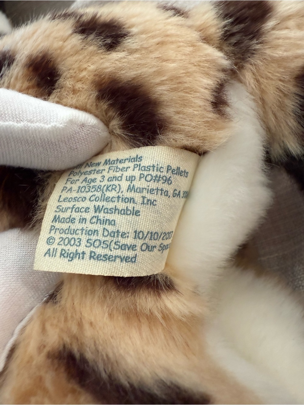 2017 SOS Save Our Space Serval Plush Rare Discounted – Collectible Big Cat - Picture 5 of 16